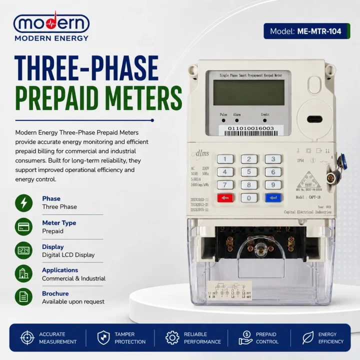 Three-Phase Prepaid Meters